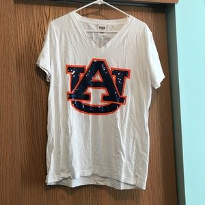 PINK Auburn campus tee